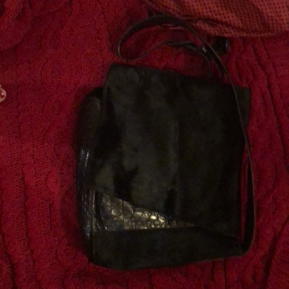 Beautiful hide/Suede/alligator skins Messenger ba - Picture 3 of 4